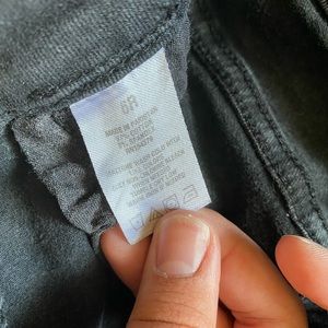 Black faded skinny jeans